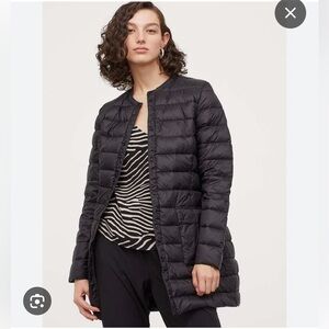 H&M LONG LIGHTWEIGHT DOWN COAT JACKET